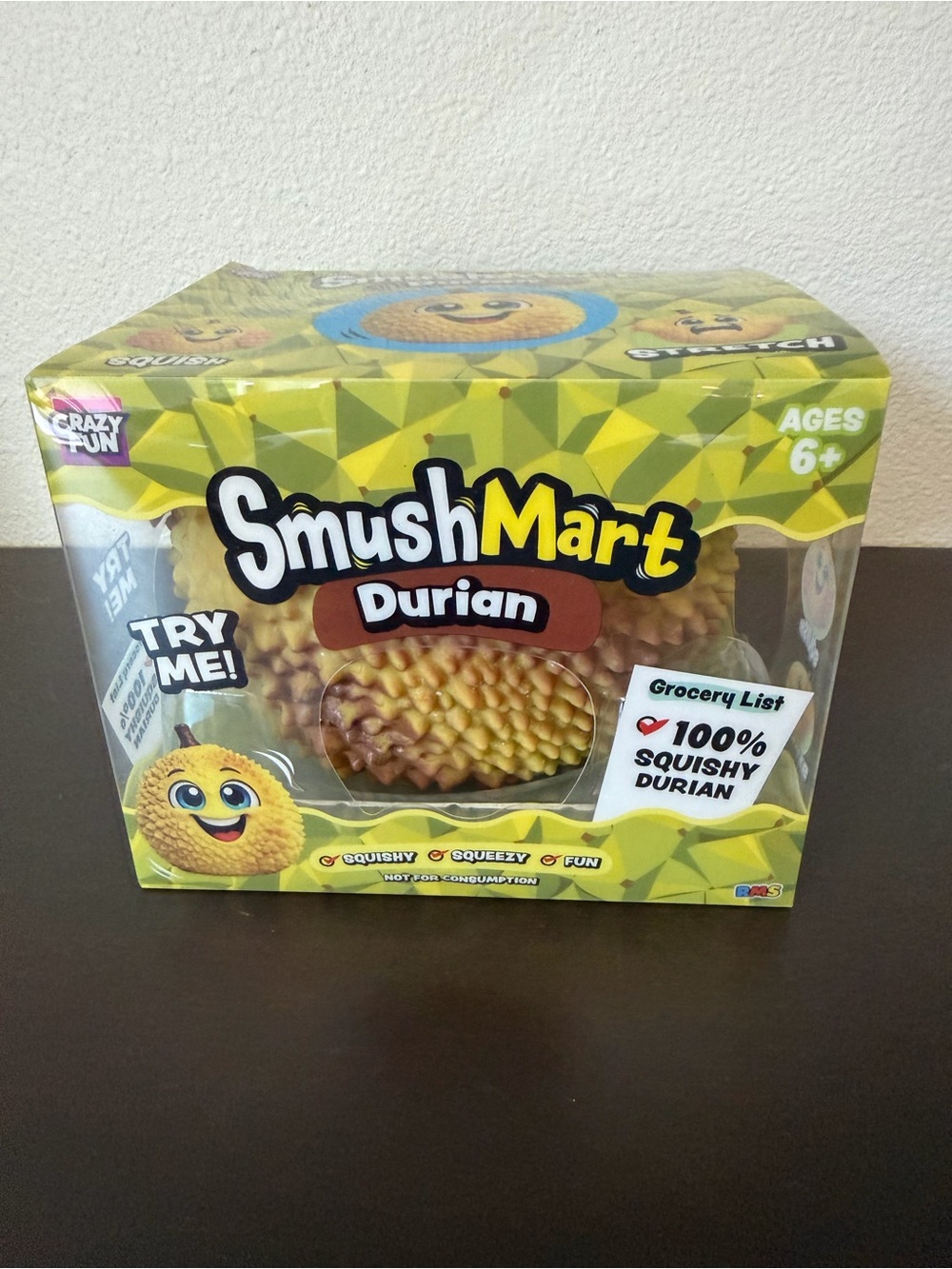 Durian Squishy Toy - Yellow and Brown